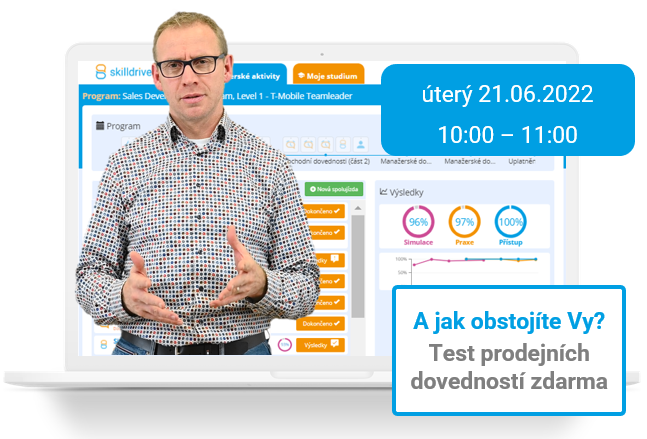 Přijďte se inspirovat. Zajímavý webinář pro Sales management + test prodejních dovedností zdarma.